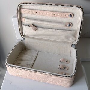 Monogrammed Leather Jewelry Case